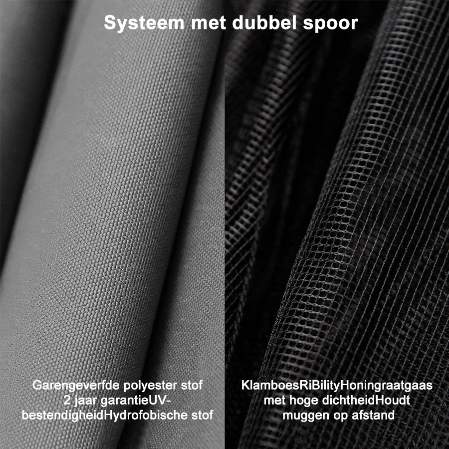 PURPLE LEAF Paviljoen 3 x 4 m Waterdichte pergola met gaasdak Aluminium terrasoverkapping Hardtop paviljoen met klamboe en gordijnen, grijs