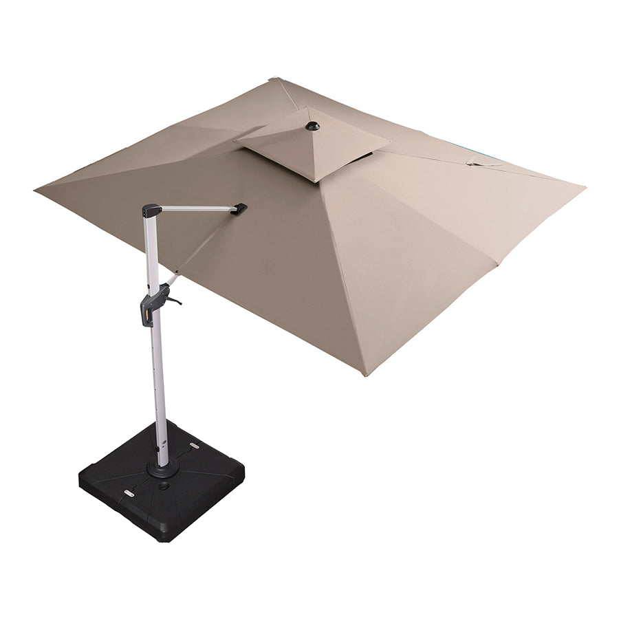 PURPLE LEAF Dubbel Top 270 x 330 / 270 x 365 / 300 x 365 / 300 x 400 cm Rechthoekige Buitenshuis Parasol