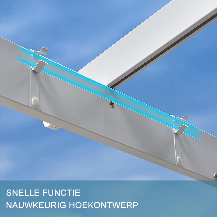 PURPLE LEAF Pergola Wit Pergola Waterdicht Winter Pergola Intrekbare Pergola Aluminium-PG