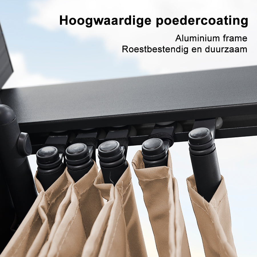 PURPLE LEAF pergola met overkapping voor de tuin