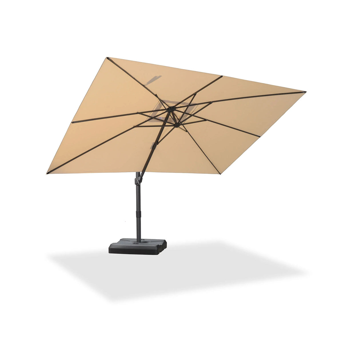 PURPLE LEAF Zweefparasol met Traploos Kantelsysteem voor Tuin en Terras