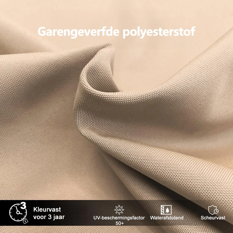 PURPLE LEAF Dubbel Top 270 x 330 / 270 x 365 / 300 x 365 / 300 x 400 cm Rechthoekige Buitenshuis Parasol
