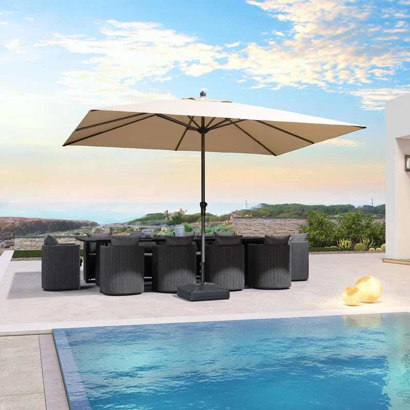 PURPLE LEAF Aluminium Parasol voor Tuin, Terras en Horeca – Stevige Parasol voor Buiten