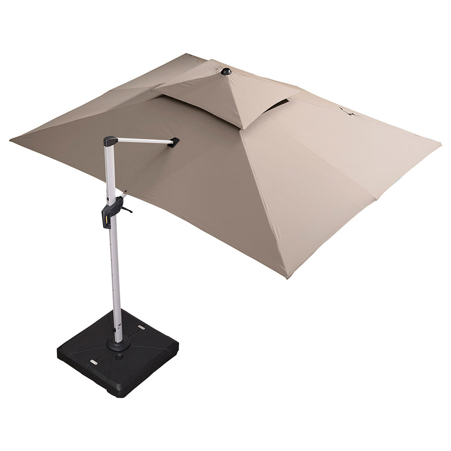 PURPLE LEAF Dubbel Top 270 x 330 / 270 x 365 / 300 x 365 / 300 x 400 cm Rechthoekige Buitenshuis Parasol