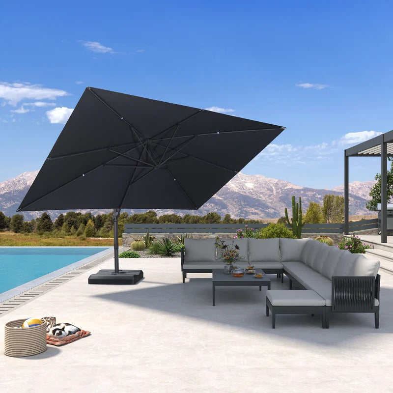 PURPLE LEAF Zweefparasol met Traploos Kantelsysteem voor Tuin en Terras