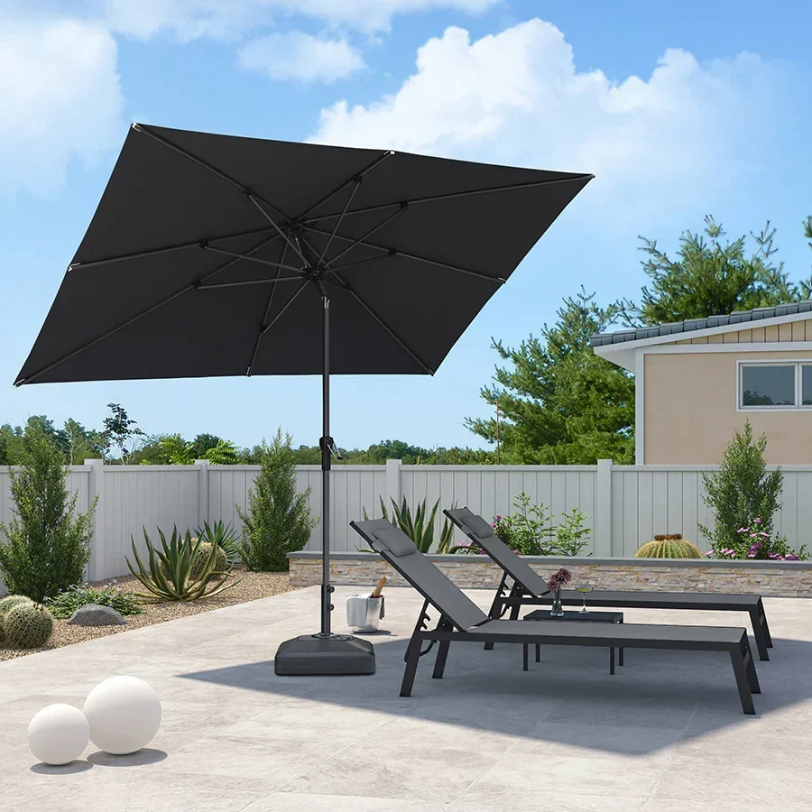 PURPLE LEAF Stokparasol met Slinger en Kantelfunctie voor Tuin en Terras