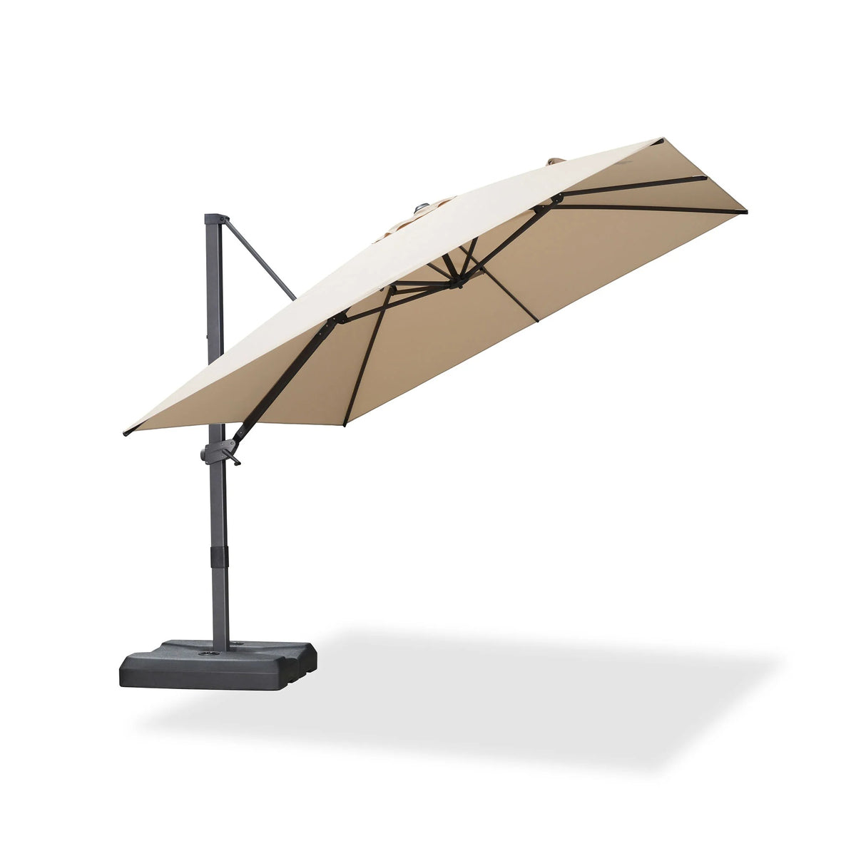 PURPLE LEAF Zweefparasol met Traploos Kantelsysteem voor Tuin en Terras