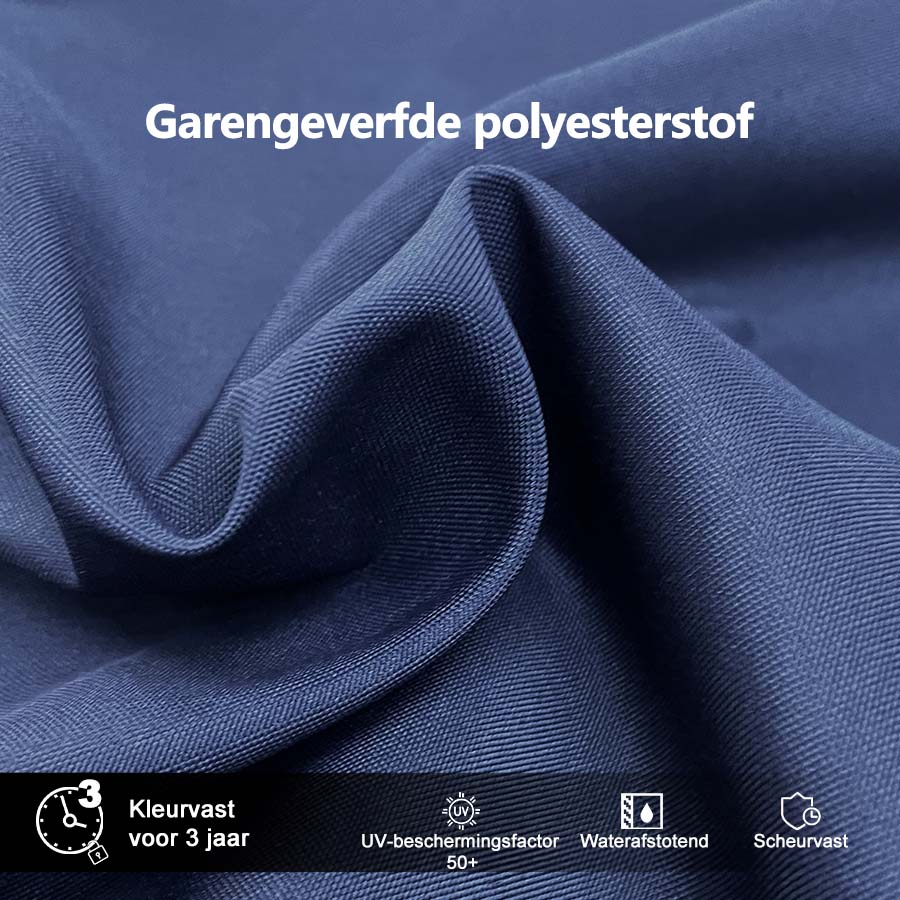 PURPLE LEAF Dubbel Top 270 x 330 / 270 x 365 / 300 x 365 / 300 x 400 cm Rechthoekige Buitenshuis Parasol