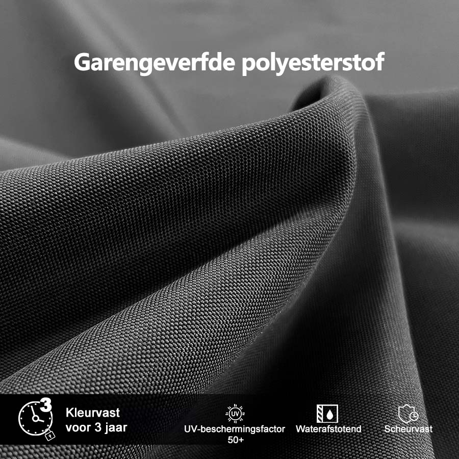 PURPLE LEAF Dubbele Top 360 Graden Rotatie 300x300cm/330x330cm/365x365 cm Vierkante Buitenshuis Tuin Parasol