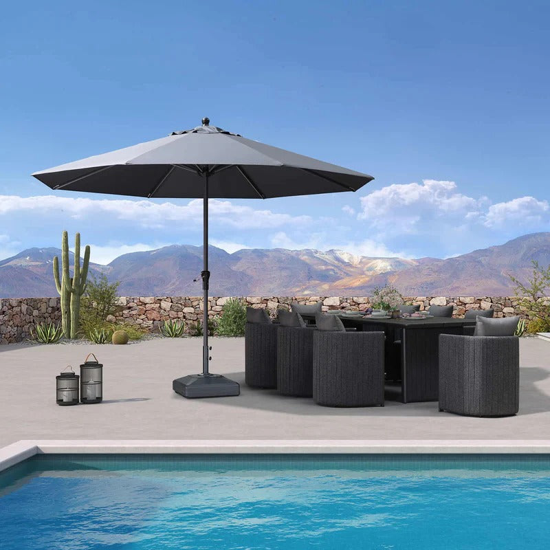 PURPLE LEAF Aluminium Parasol voor Tuin, Terras en Horeca – Stevige Parasol voor Buiten