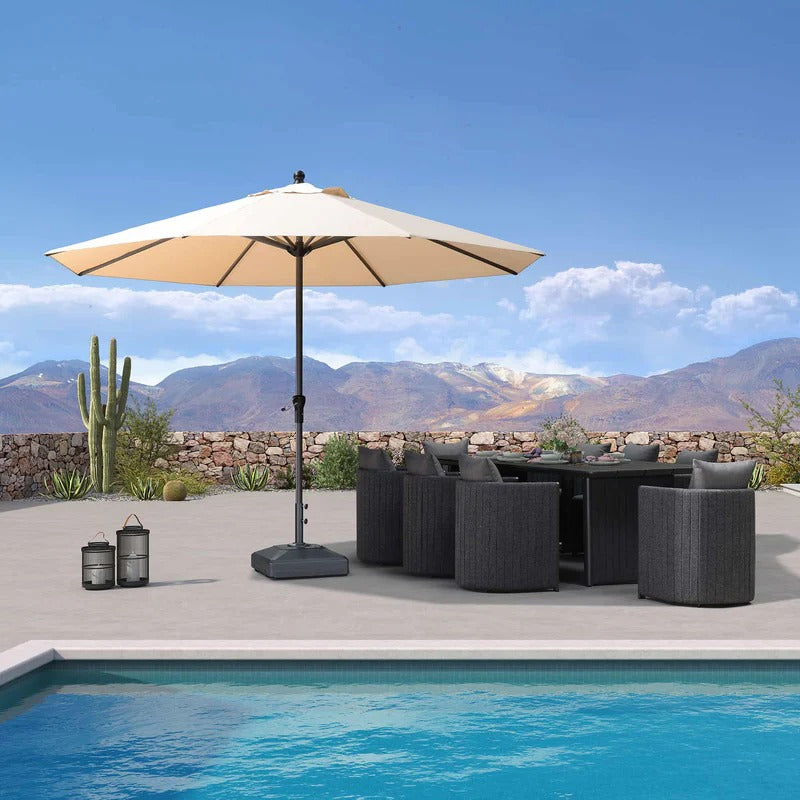 PURPLE LEAF Aluminium Parasol voor Tuin, Terras en Horeca – Stevige Parasol voor Buiten