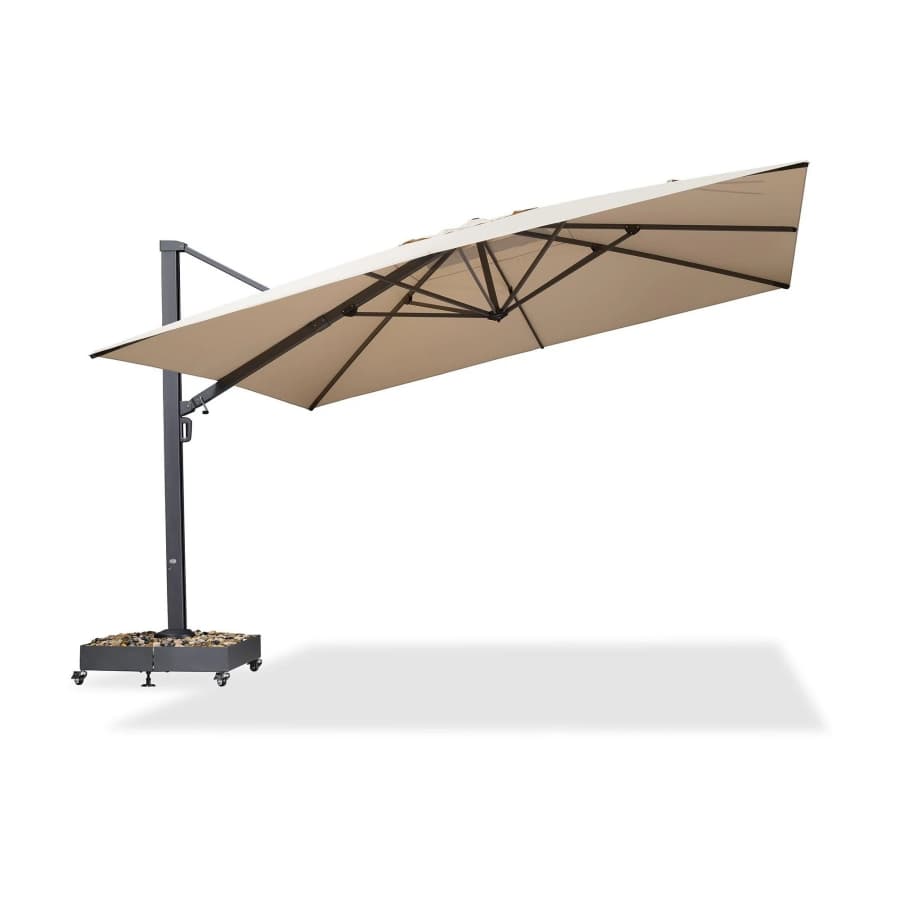 PURPLE LEAF Extra Grote Zweefparasol met Versterkt Frame en Hoge Windbestendigheid, voor Tuin en Terras