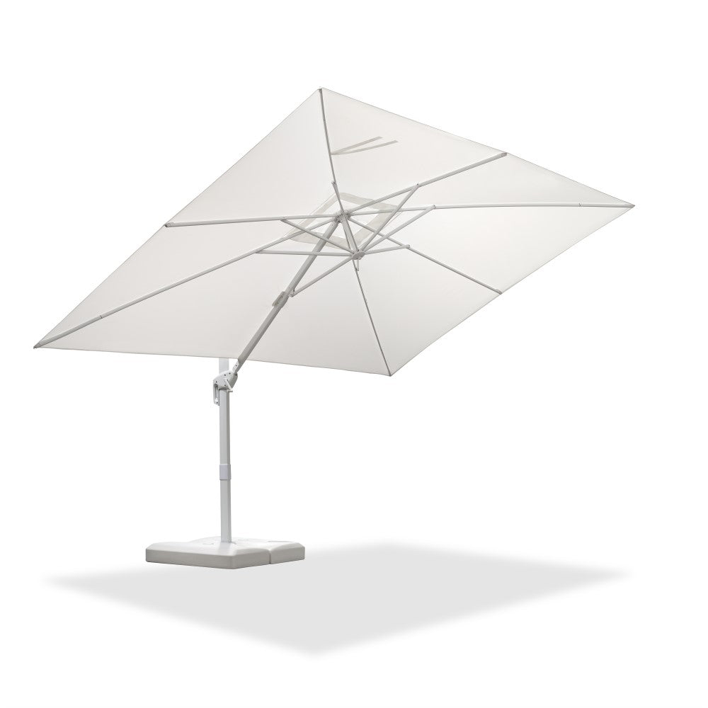 PURPLE LEAF Witte Parasol voor Buiten – Betaalbare Grote Zweefparasol voor Terras & Tuin