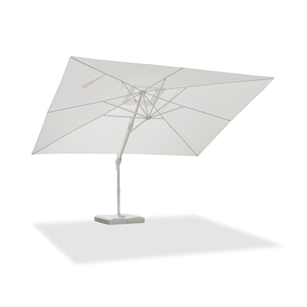 PURPLE LEAF Witte Parasol voor Buiten – Betaalbare Grote Zweefparasol voor Terras & Tuin